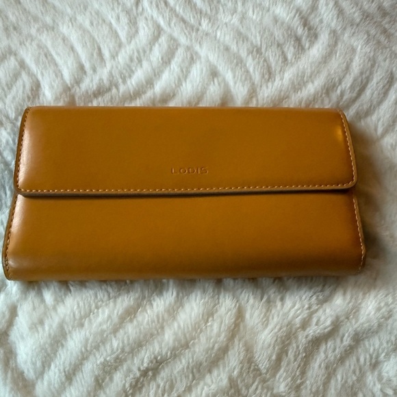 Lodis Accessories - Lodis- Vintage Two-Toned Wallet – Yellow & Grey